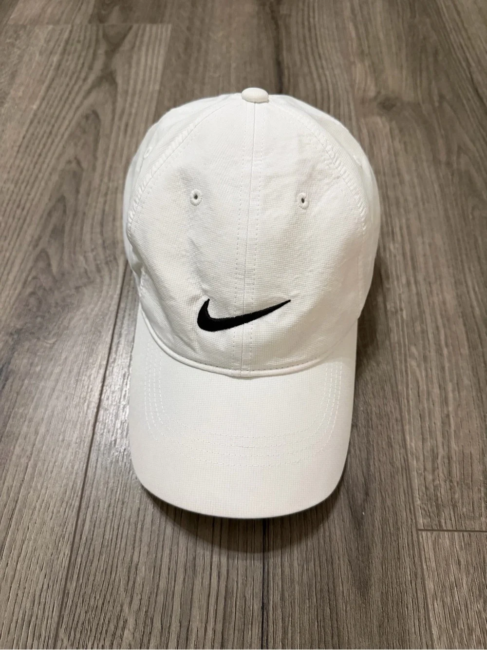 Nike White Golf Cap with Black Interior Trim